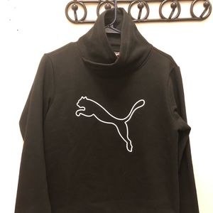 Puma Asym Cowl Neck Sweater Black